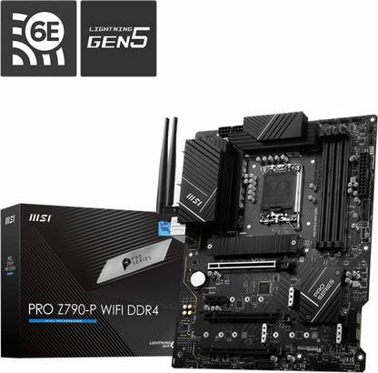 MSI PRO Z790-P WIFI DDR4 Black LGA 1700Socket ATX Intel Z690 Chipset DDR4 Motherboard for Desktop