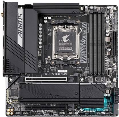 GIGABYTE B650M AORUS Elite AX AMD AM5 Micro-ATX DDR5 Gaming AM5Socket Micro-ATX AMD B650 Chipset DDR5 Motherboard for Desktop