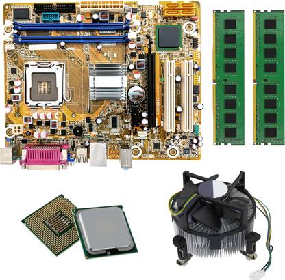 DS Refurbish DG41 Motherboard with Core2Duo Processor,4GB Ram Socket-LGA775 DDR3 Micro LGA 775Socket Micro-ATX Intel G41 Chipset DDR3 Motherboard for Desktop
