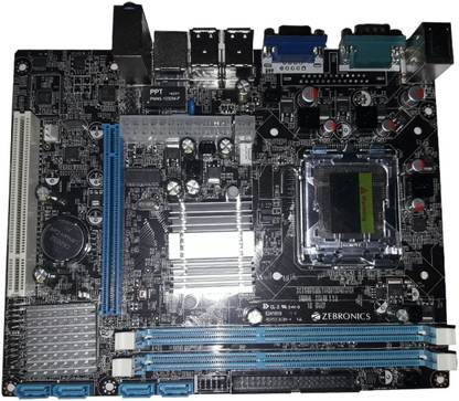 ZEBRONICS G41 Supported Socket 775 RAM DDR3 LGA 775Socket ATX Intel G41 Chipset DDR3 Motherboard for Desktop