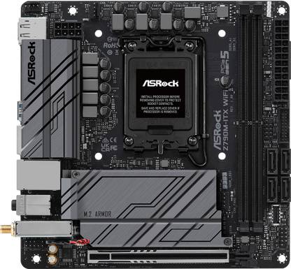 ASRock Z790M -ITX WiFi LGA 1700Socket Mini-ITX Intel Z790 Chipset DDR5 Motherboard for Desktop