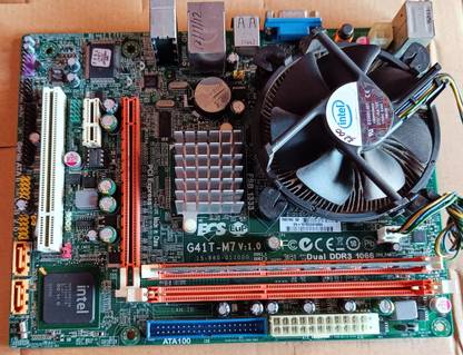Dtech ECS G41 Motherboard Pentium E5200 2.5Ghz 2Gb DDR3 RAM LGA 775Socket Mini-ATX Intel G41 Chipset DDR3 Motherboard for Desktop