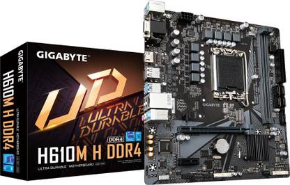 GIGABYTE H610M H DDR4 LGA 1700Socket ATX Intel H610 Chipset DDR4 Motherboard for Desktop