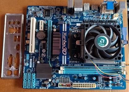 Dtech Gigabyte GA-880GM-D2H With AMD FX 4100 Processor AM3+, AM3Socket Micro-ATX AMD A88XM Chipset DDR3 Motherboard for Desktop