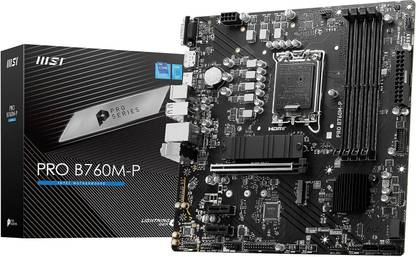 MSI PRO B760M-P DRR5 I m-ATX I Socket LGA 1700 I DDR5 Gaming LGA 1700Socket Micro-ATX Intel B760 Chipset DDR5 Motherboard for Desktop