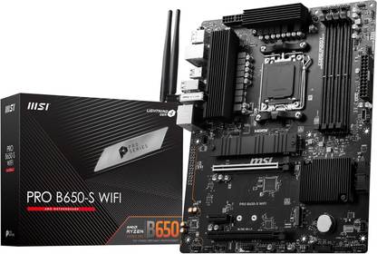 MSI PRO B650-S WiFi DDR5 HDMI/DP, Wi-Fi 6E, AMD Ryzen 7000 Series AM5Socket ATX AMD B650 Chipset DDR5 Motherboard for Desktop