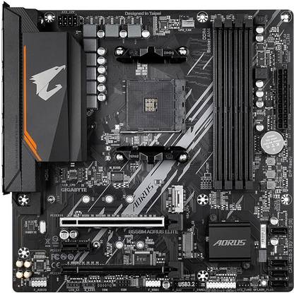 GIGABYTE B550M AORUS Elite (AM4/ AMD/ B550/ Micro-ATX/ DDR4) AM4Socket Micro-ATX AMD B550 Chipset DDR4 Motherboard for Desktop