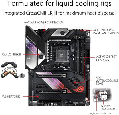 ASUS ROG CROSSHAIR VIII FORMULA AM4Socket ATX AMD X570 Chipset DDR4 Motherboard for Desktop