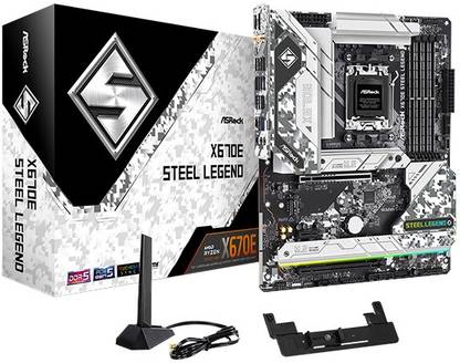 ASRock X670E Steel Legend AM5Socket ATX AMD X670 Chipset DDR5 Motherboard for Desktop
