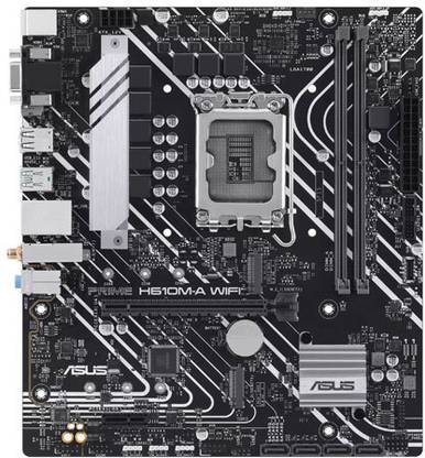ASUS PRIME H610M-A WIFI Intel® H610 (LGA 1700) mATX with DDR5 LGA 1700Socket Micro-ATX Intel H610 Chipset DDR5 Motherboard for Desktop