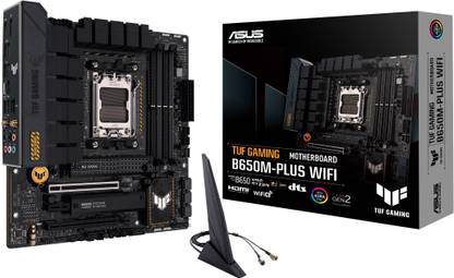 ASUS TUF GAMING B650M-PLUS WIFI AM5Socket Micro-ATX AMD B650 Chipset DDR5 Motherboard for Desktop