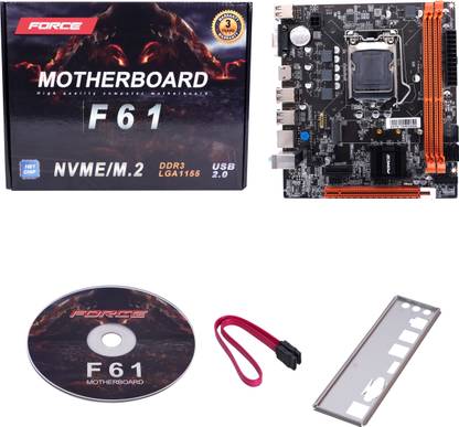 Force F61 - Max Capacity - 16 GB | Micro-ATX | LGA 1155 - DDR3 LGA 1155Socket Micro-ATX Intel H61 Chipset DDR3 Motherboard for Desktop