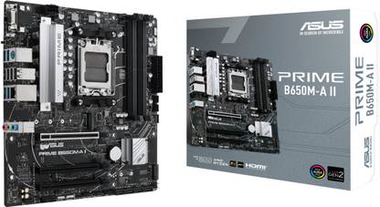 ASUS PRIME-B650M-A-II AM5Socket Micro-ATX AMD B650 Chipset DDR5 Motherboard for Desktop