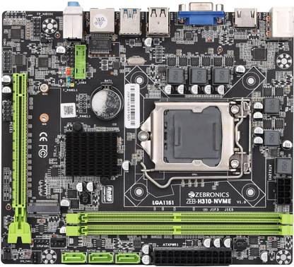 ZEBRONICS Z310M2, M.2 Slot, upto 32GB RAM, HDMI LGA1151Socket Micro-ATX Intel H110 Chipset DDR4 Motherboard for Desktop