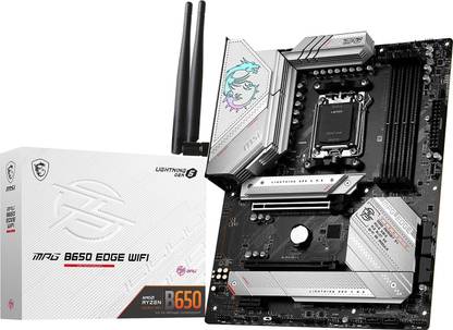 MSI MPG B650 EDGE WIFI I ATX I Socket AM5 I DDR5 Gaming AM5Socket ATX AMD B650 Chipset DDR5 Motherboard for Desktop