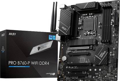 MSI PRO B760-P WIFI DDR4 LGA 1700 ATX (Supports 12/13th Gen Intel Processors) LGA 1700Socket ATX Intel B660 Chipset DDR4 Motherboard for Desktop