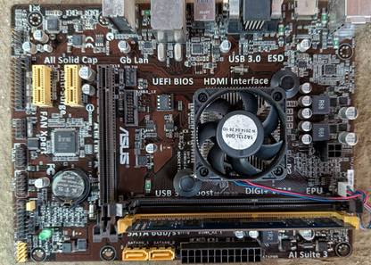 Dtech Asus AM1M-A AM1Socket Mini-ATX AMD A75 Chipset DDR3 Motherboard for Desktop