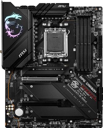 MSI MPG B650 Carbon WiFi ATX Gaming AMD Ryzen 7000 Series Processors, DDR5 AM5Socket ATX AMD B650 Chipset DDR5 Motherboard for Desktop