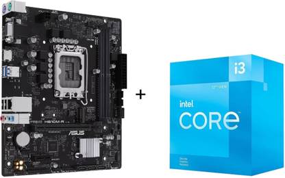 ASUS Motherboard H610MR WITH I3-12100F COMBO LGA 1700Socket Micro-ATX Intel H610 Chipset DDR4 Motherboard for Desktop