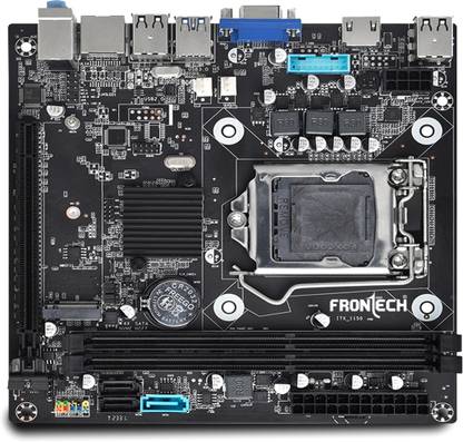 Frontech H81/1150 DDR3 LGA1150 Supports Intel Core i3/i5/i7, Fast Ethernet LGA 1150Socket Micro-ATX Intel H81 Express Chipset DDR3 Motherboard for Desktop