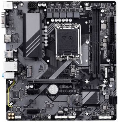 GIGABYTE B760M D2H LGA 1700Socket Micro-ATX Intel B75 Chipset DDR5 Motherboard for Desktop