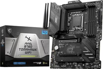 MSI MAG B760 TOMAHAWK WIFI I ATX I Socket LGA 1700 I DDR5 Gaming LGA 1700Socket ATX Intel B760 Chipset DDR5 Motherboard for Desktop