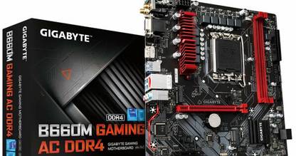 GIGABYTE B660M GAMING AC DDR4 LGA 1700Socket Micro-ATX Intel B660 Chipset DDR4 Motherboard for Desktop