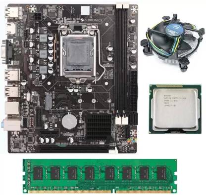 ज़ेब्रोनिक्स H61-Nvme-i5-4GB-PFAN-COMBO( 1 YEAR WARRANTY) मदरबोर्ड