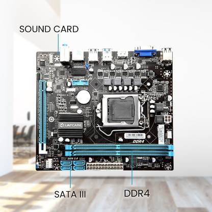 LAPCARE H110 LGA1151Socket ATX Intel H110 Chipset DDR4 Motherboard for Desktop