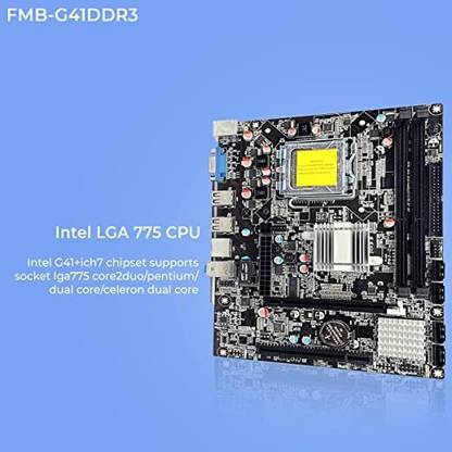 RashMove FMB-G41(DDR3) LGA 775Socket ATX Intel G41 Chipset DDR3 Motherboard for Desktop