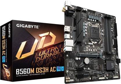 GIGABYTE B560M DS3H AC LGA 1200Socket ATX Intel B560  Chipset DDR4 Motherboard for Desktop