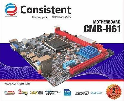 Consistent CMB-H61 LGA 1155Socket ATX Intel H61 Chipset DDR3 Motherboard for Desktop