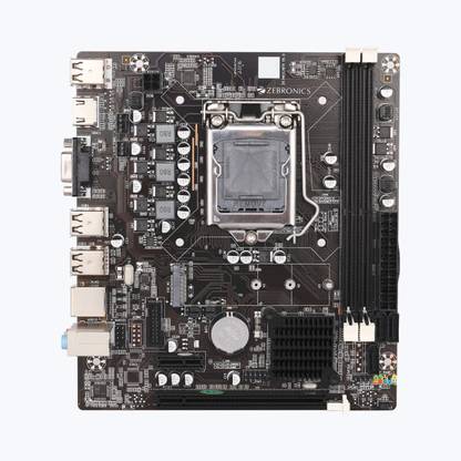 ZEBRONICS H61/1155 DDR3 LGA 1155Socket Micro-ATX Intel H61 Express Chipset DDR3 Motherboard for Desktop