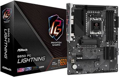 ASRock B650 PG Lightning AM5Socket ATX AMD B650 Chipset DDR5 Motherboard for Desktop