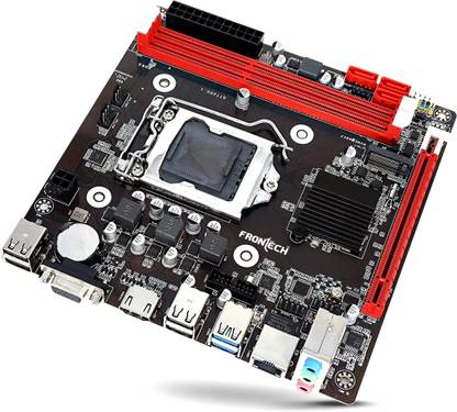 Frontech H81/1150 DDR3 LGA1150 Supports Intel 22nm, Fast Ethernet LGA 1150Socket ATX Intel H81 Express Chipset DDR3 Motherboard for Desktop