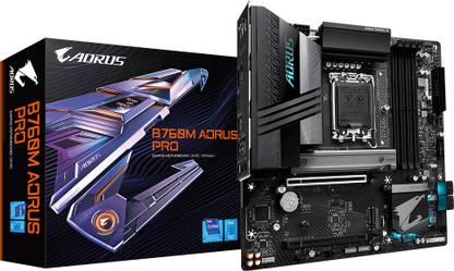 GIGABYTE B760M AORUS PRO LGA 1700Socket Micro-ATX Intel B760 Chipset DDR5 Motherboard for Desktop
