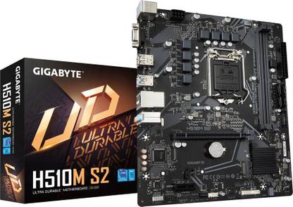 GIGABYTE H510M S2 (rev. 1.0/1.1/1.2) rev. 1.3 LGA 1200Socket Micro-ATX Intel H510 Chipset DDR4 Motherboard for Desktop