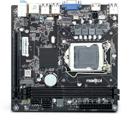 Frontech H61/1155/ Core i7, i5, i3 Series LGA 1155Socket Micro-ATX Intel H61 Express  Chipset DDR3 Motherboard for Desktop
