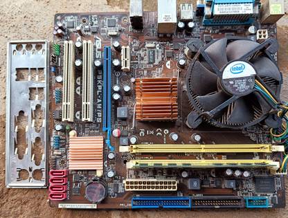 Dtech Asus P5KPL AMPS Motherboard with dual core processor and 2Gb RAM LGA 775Socket Mini-ATX Intel G31 Chipset DDR2 Motherboard for Desktop