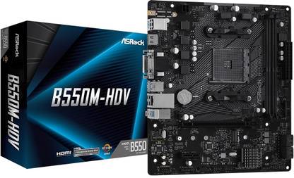 ASRock B550M HDV AM4Socket Micro-ATX AMD B550 Chipset DDR4 Motherboard for Desktop