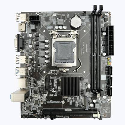 ZEBRONICS ZEB-H110M2 (Supported CPU i3/i5/i7, 6th & 7th generation series) LGA1151Socket ATX Intel H110 Chipset DDR4 Motherboard for Desktop