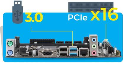 ZEBRONICS Zeb H110 LGA 1151 Socket DDR4 LGA1151Socket Micro-ATX Intel H110 Chipset DDR4 Motherboard for Desktop