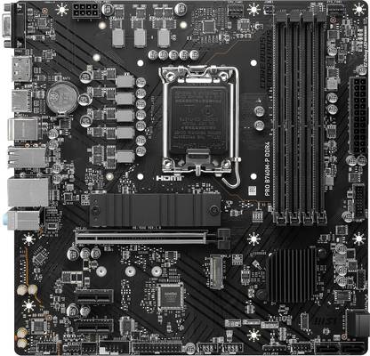 MSI PRO B760M-P DDR4 LGA 1700Socket Micro-ATX Intel B760 Chipset DDR4 Motherboard for Desktop