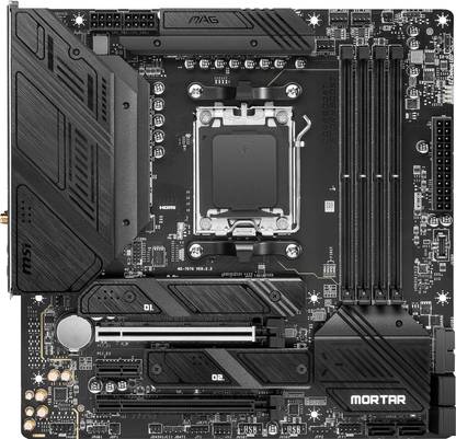 MSI MAG B650M Mortar WiFi Micro-ATX - Supports AMD Ryzen 7000 AM5Socket Micro-ATX AMD B650 Chipset DDR5 Motherboard for Desktop