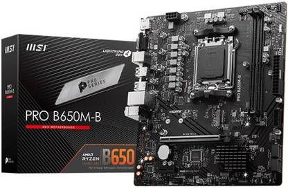 MSI PRO B650M-B AM5Socket Micro-ATX AMD B650 Chipset DDR5 Motherboard for Desktop