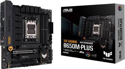 ASUS TUF GAMING B650M-PLUS AM5Socket Micro-ATX AMD B650 Chipset DDR5 Motherboard for Desktop