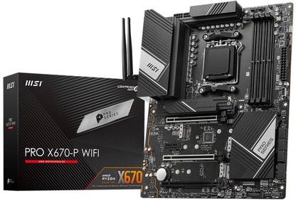 MSI PRO X670-P WiFi AM5Socket ATX AMD X670 Chipset DDR5 Motherboard for Desktop