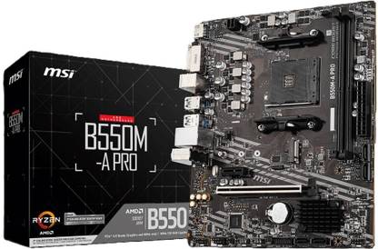 MSI B550M-A PRO | Micro-ATX AM4Socket Micro-ATX AMD B550 Chipset DDR4 Motherboard for Desktop