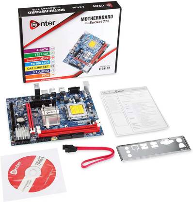 TECH- Assemblers G41-DDR2 LGA 775Socket ATX Intel G41 Chipset DDR2 Motherboard for Desktop