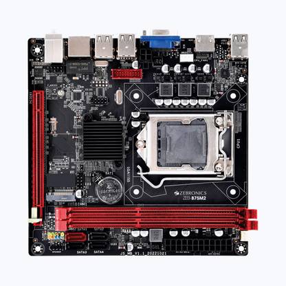 ZEBRONICS ZEB-B75M2 LGA 1155Socket Micro-ATX Intel B75 Chipset DDR3 Motherboard for Desktop
